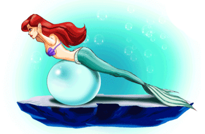GIF animado (84528) Ariel haciendo abdominales