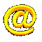 GIF animado (85237) Arroba color amarillo