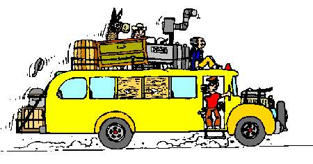 Imagen GIF de Autobus escalera animado
