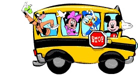 GIF animado (77484) Autobus escolar de disney