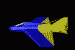 GIF animado (78156) Avion azul y amarillo