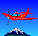GIF animado (78160) Avion en la montana