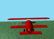 GIF animado (78166) Avion sobrevolando un campo