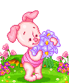Imagen GIF de Baby piglet animado