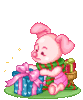GIF animado (84605) Baby piglet