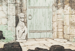 GIF animado (82832) Bagheera estatua