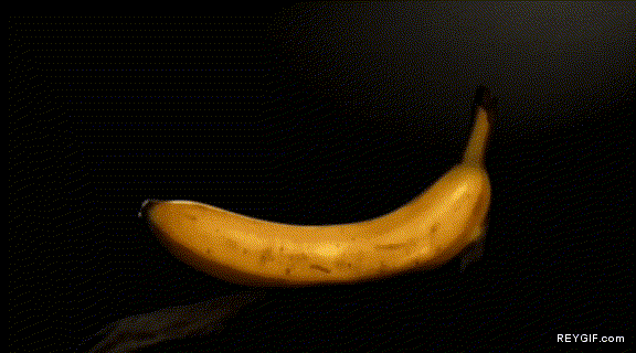 GIF animado (87248) Bala versus banana