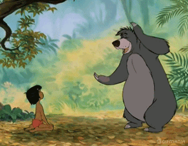 GIF animado (82846) Baloo bailando mowgli
