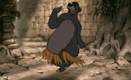 GIF animado (82851) Baloo falda