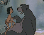 GIF animado (82855) Baloo mowgli