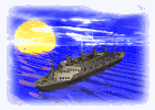 GIF animado (78273) Barco de crucero con sol