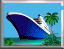 GIF animado (78274) Barco de crucero desde tierra