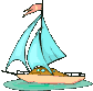 GIF animado (78442) Barco de vela navegando
