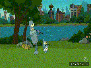 GIF animado (89937) Bender y bendercito