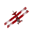 GIF animado (77580) Biplano de la guerra
