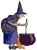 GIF animado (76789) Bruja anciana caldero