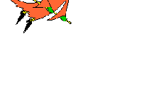 GIF animado (76835) Bruja naranja volando