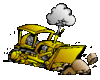 GIF animado (79266) Bulldozer moviendo rocas