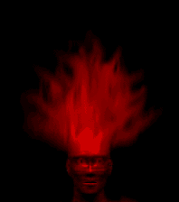 GIF animado (77349) Cabeza fuego rojo