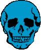GIF animado (76951) Calavera azul