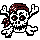 GIF animado (76928) Calavera pirata pequena