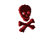 GIF animado (76931) Calavera pirata roja