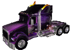 GIF animado (78512) Camion de trailer morado