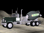 GIF animado (79302) Camion hormigonera mezclando