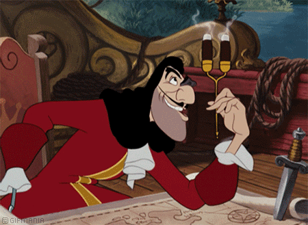 Imagen GIF de Capitan james garfio animado