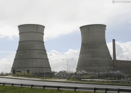 GIF animado (75808) Centrales nucleares destruidas