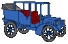 GIF animado (78587) Coche clasico azul