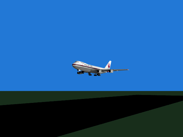 GIF animado (77718) Como aterriza un boeing