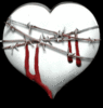 GIF animado (77007) Corazon blanco alambre
