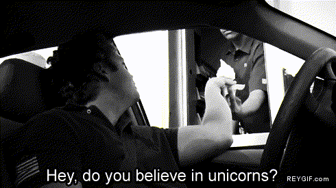 GIF animado (89504) Crees en los unicornios por supuesto
