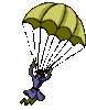 GIF animado (79510) Detective en paracaidas