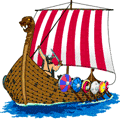GIF animado (78314) Dibujo de barco vikingo