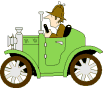 GIF animado (78592) Dibujo de coche antiguo