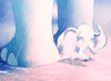 GIF animado (82470) Dumbo asustado tormenta