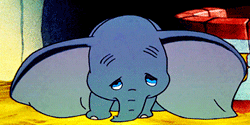 GIF animado (82490) Dumbo llorando