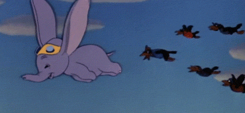 GIF animado (82502) Dumbo volando