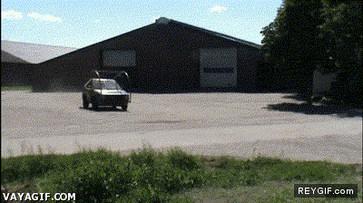 GIF animado (88595) El coche involcable