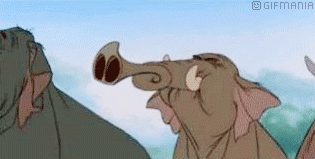 GIF animado (82874) Elefante trompeta