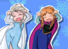 GIF animado (82647) Elsa anna bailando