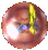 GIF animado (85794) Esfera roja girando