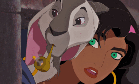 GIF animado (82778) Esmeralda cabra djali