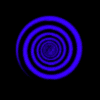 GIF animado (85802) Espiral azul negro