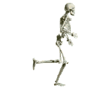 GIF animado (77109) Esqueleto corriendo