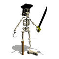GIF animado (77117) Esqueleto pirata