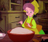 GIF animado (82073) Fauna amasando el pastel