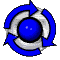 GIF animado (85606) Flechas circulo azul